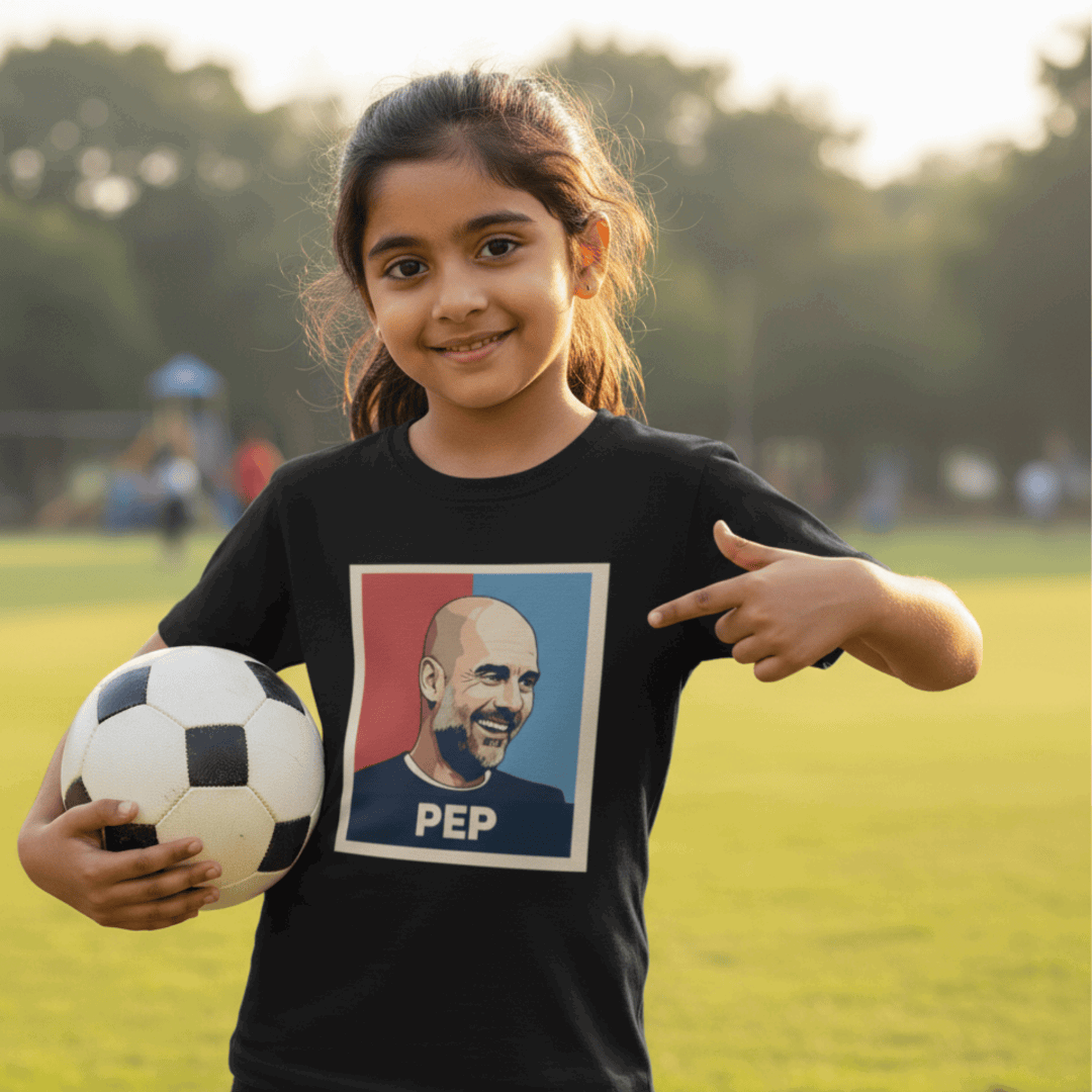 Pep Guardiola Manchester City Girl's T-Shirt | Tactical Genius