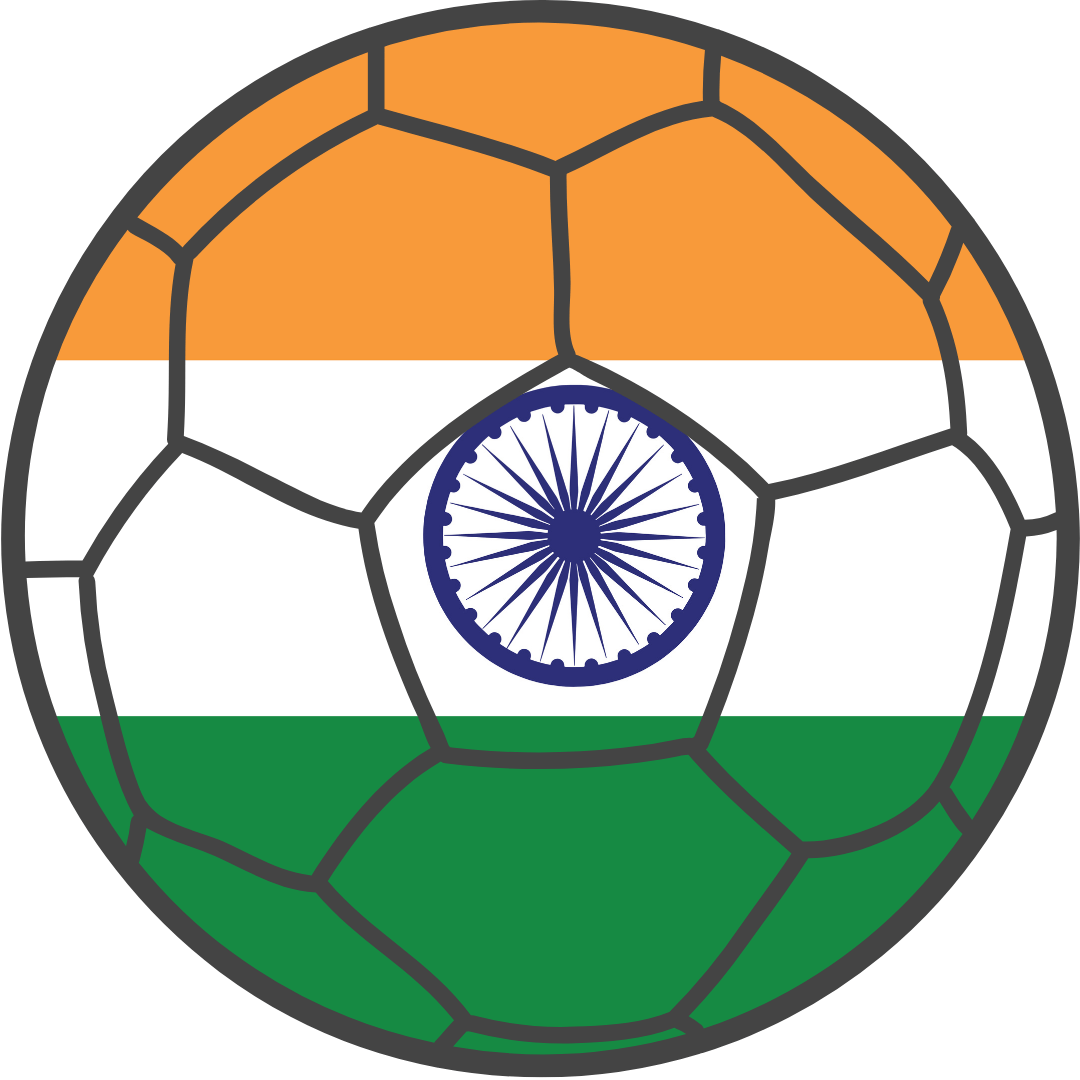 India Football Flag Kids T-Shirt | Classic Crew for Young Supporters