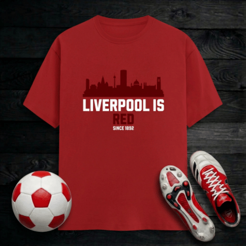 Liverpool Is Red T-shirt - Men's Classic Reds Pride Crew