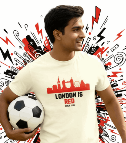 Arsenal London T-Shirt - London Is Red | Classic Gunners Crew