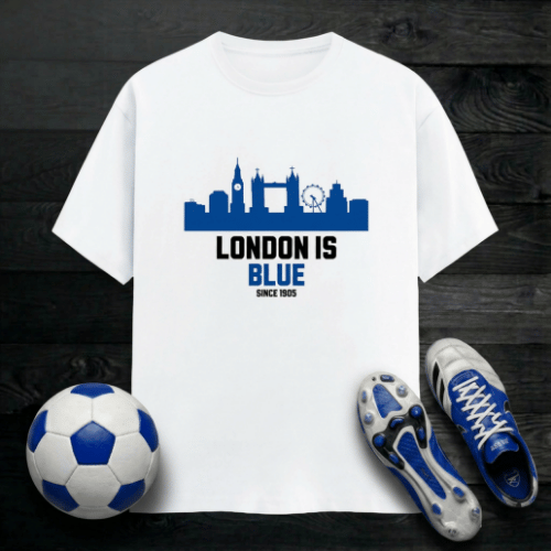 Chelsea London Blue T-shirt - Men's Classic Crew