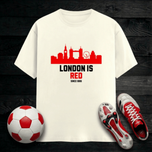 Arsenal London T-Shirt - London Is Red | Classic Gunners Crew