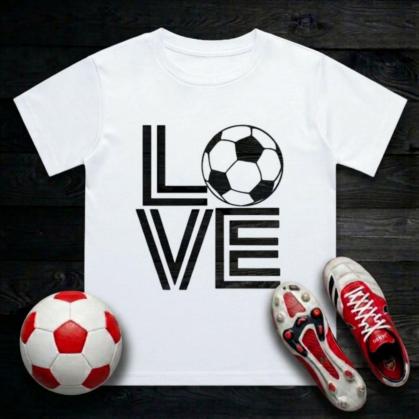 Love Football Kid's T-Shirt | Crew Neck for Young Fans