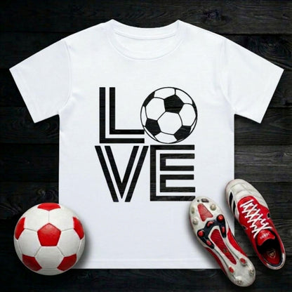 Love Football Kid's T-Shirt | Crew Neck for Young Fans
