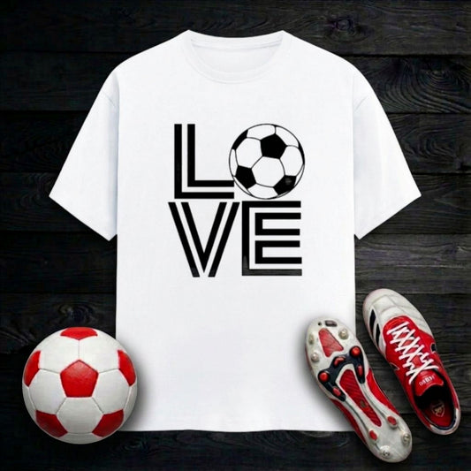 Love Football Men's T-Shirt | Classic Crew for Game Lovers