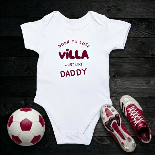 Born to Love Villa Baby Romper | Tiny Villans Bodysuit - Future Villa Park Star