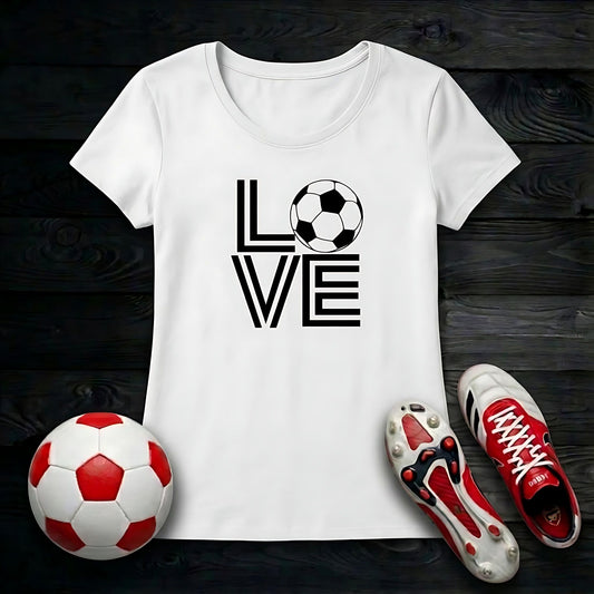 Love Football Women's T-Shirt | Timeless Crew for All Fans