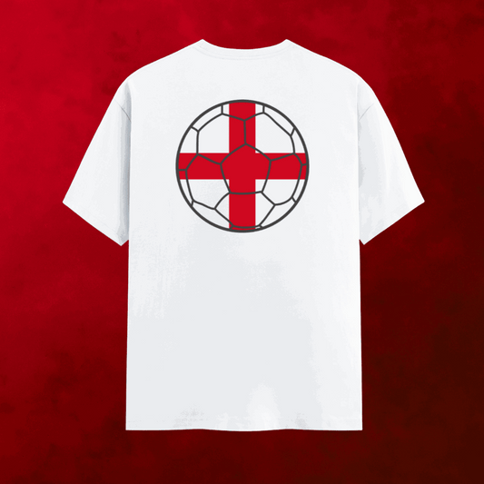 England Football Flag Mens T-Shirt | Classic Crew for Supporters