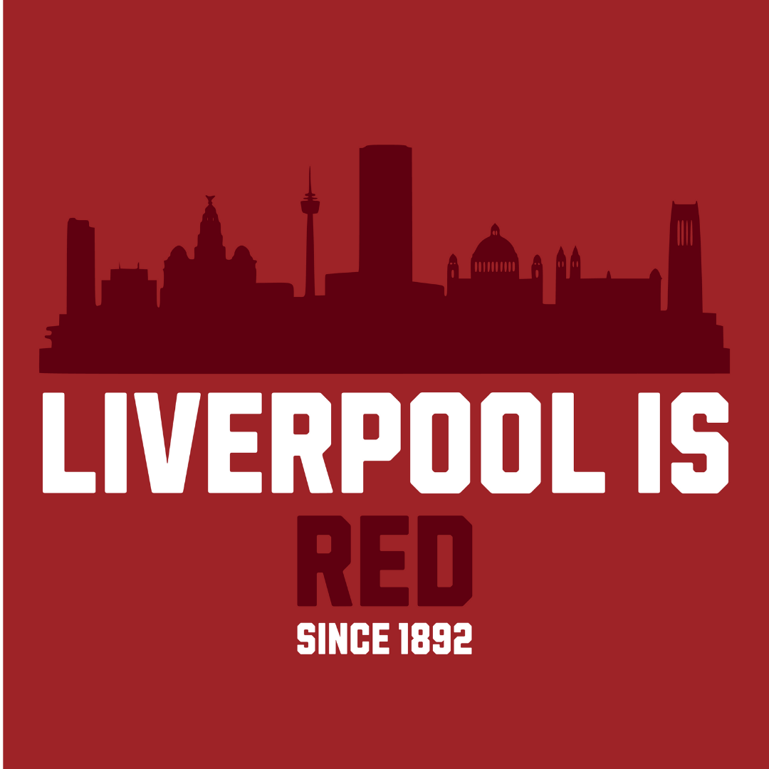 Liverpool Is Red T-shirt - Men's Classic Reds Pride Crew