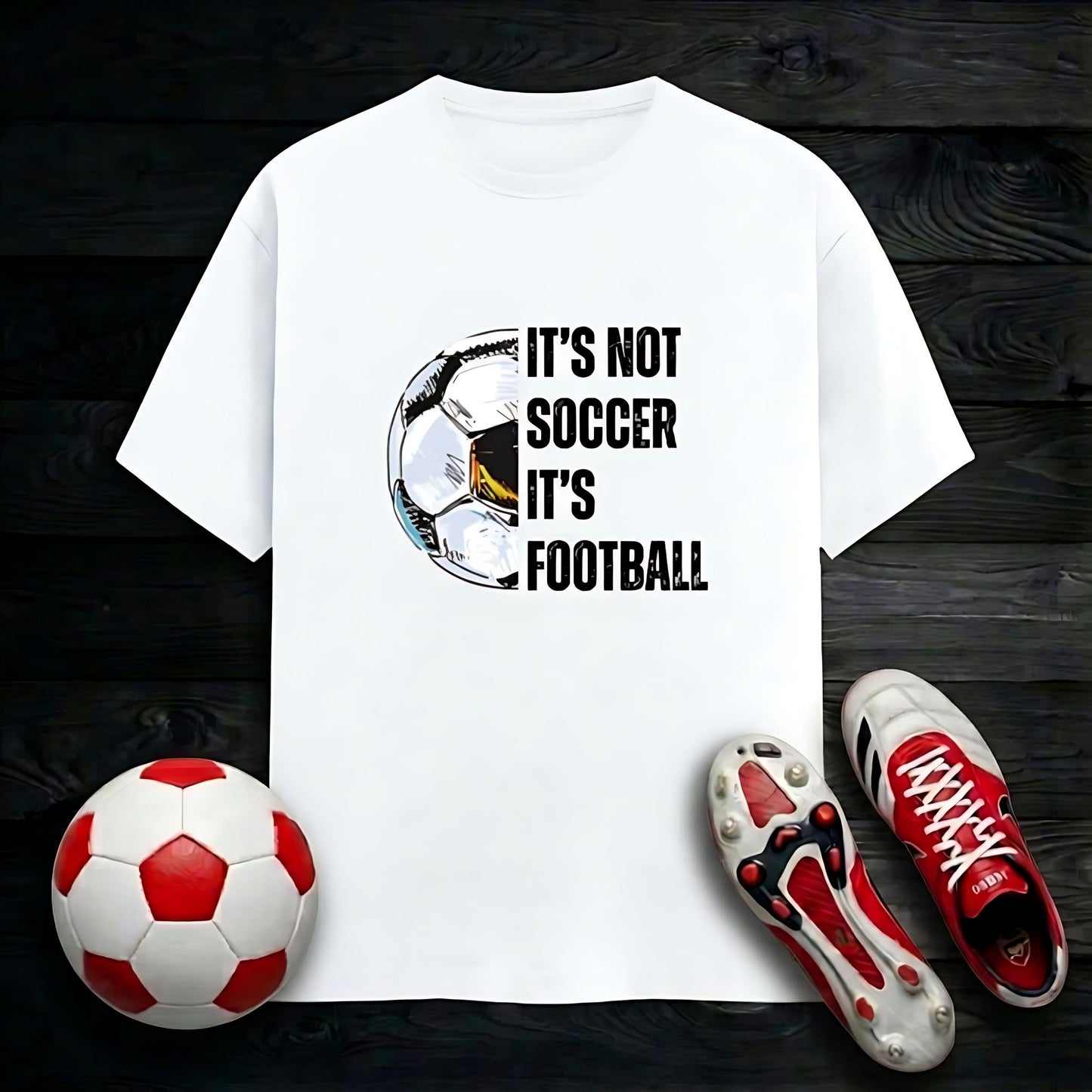 It's Not Soccer! Men's T-Shirt | Classic Crew for True Football Fans