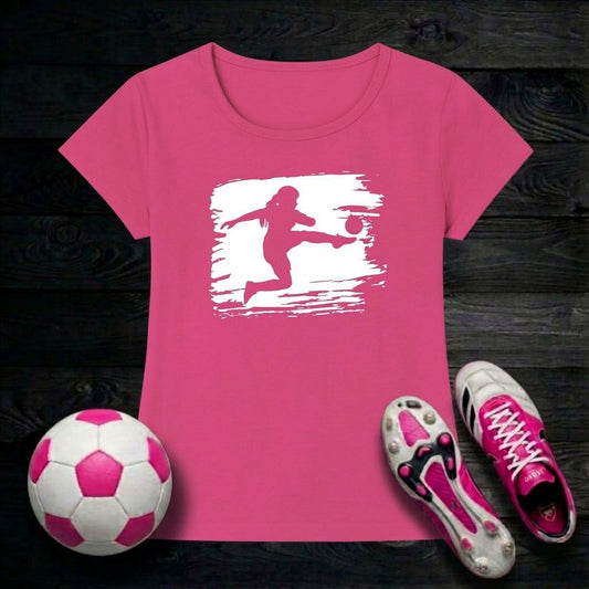 Volley Women's T-Shirt | Paint Silhouette Volley Design