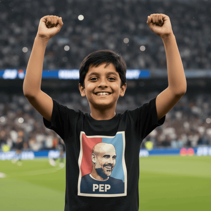 Pep Guardiola Manchester City Boy's T-Shirt - Young Cityzen