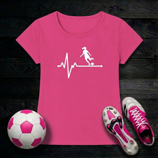 Pulse Footballer Women's T-Shirt | Classic Crew for the Beat of the Game
