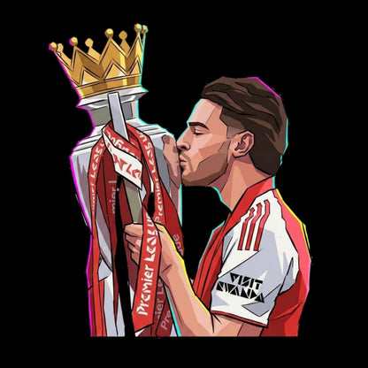 Declan Rice 'Champion's Kiss' - Boy's Arsenal T-shirt