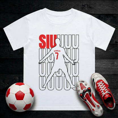 Ronaldo SIU T-Shirt Kids - Iconic CR7 Celebration | Manchester United