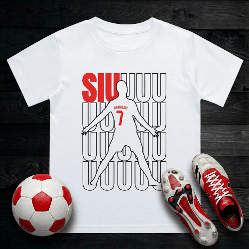 Ronaldo SIU T-Shirt Kids - Iconic CR7 Celebration | Manchester United