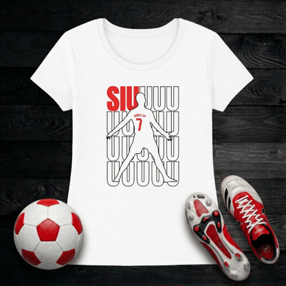 Ronaldo SIU T-Shirt Women - Iconic CR7 Celebration | Manchester United