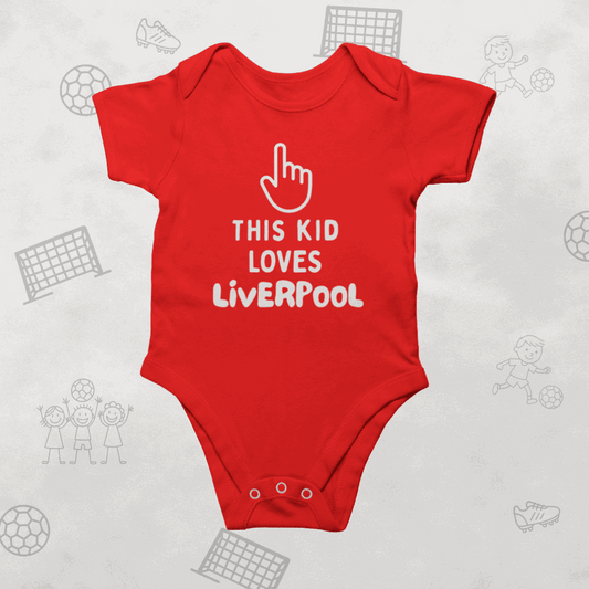 Liverpool FC Baby Romper | This Kid Loves Liverpool - Future Red Legend Bodysuit