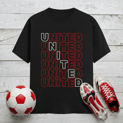 Manchester United Men's T-Shirt | Glory Glory Man Utd - Classic Crew for Old Trafford Legends