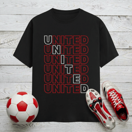 Manchester United Men's T-Shirt | Glory Glory Man Utd - Classic Crew for Old Trafford Legends