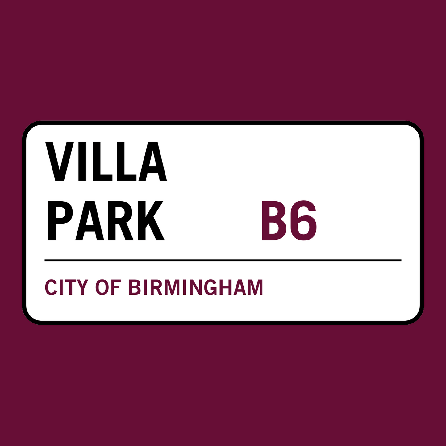 Villa Park t-shirt close up detail Aston Villa stadium graphic
