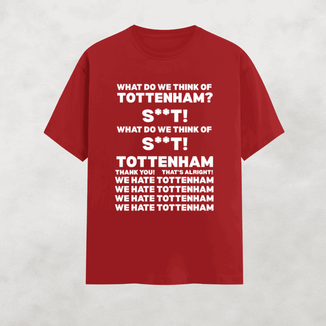 Arsenal Tottenham T-Shirt - We Hate Tottenham | North London Derby