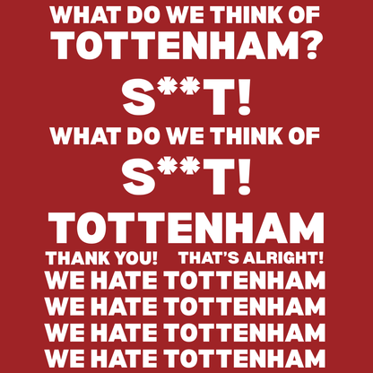 Arsenal Tottenham T-Shirt - We Hate Tottenham | North London Derby