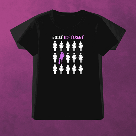 Built Different Women's T-Shirt | Classic Crew for Game Changers