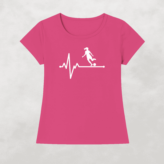 Pulse Footballer Women's T-Shirt | Classic Crew for the Beat of the Game