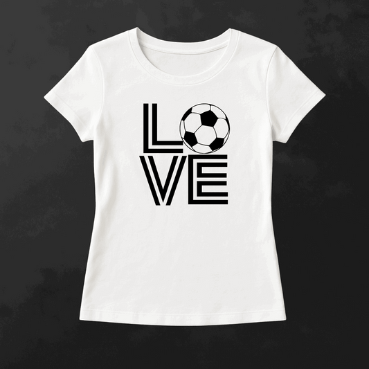 Love Football Women's T-Shirt | Timeless Crew for All Fans