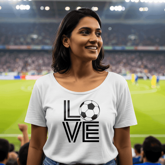 Love Football Women's T-Shirt | Timeless Crew for All Fans