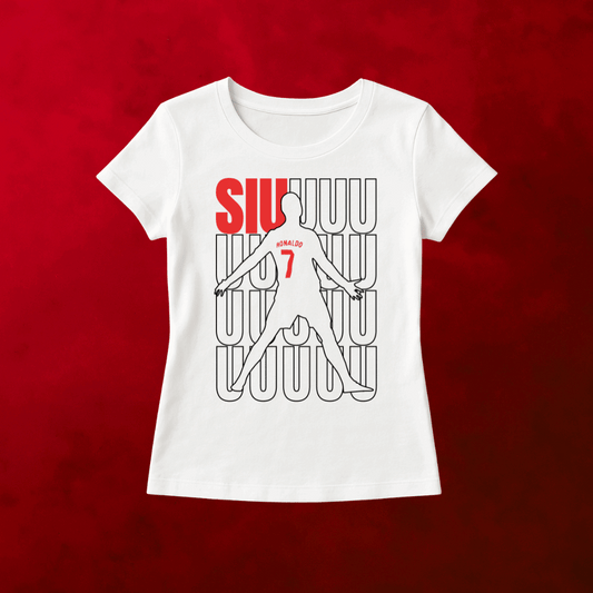 Women's Ronaldo SIU - Classic T-Shirt - Ronaldo SIU celebration t-shirt CR7 Manchester United football fan apparel India