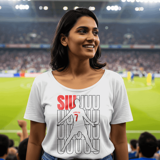 Women's Ronaldo SIU - Classic T-Shirt - Ronaldo SIU celebration t-shirt CR7 Manchester United football fan apparel India